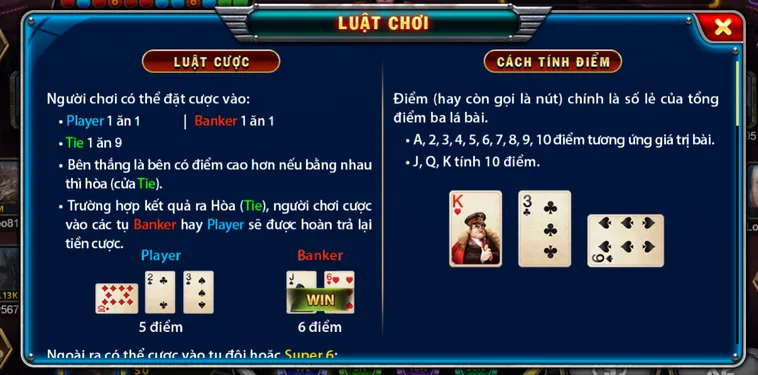 Trải Nghiệm Đỉnh Cao Baccarat Super 6 Tại Gem88 Với Công Nghệ Cá Cược Hiện Đại
