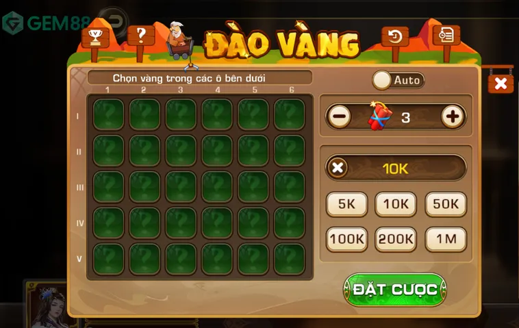 Trải Nghiệm Đỉnh Cao Game Nhanh Đào Vàng Tại Gem88 Với Tỷ Lệ Thắng Khủng