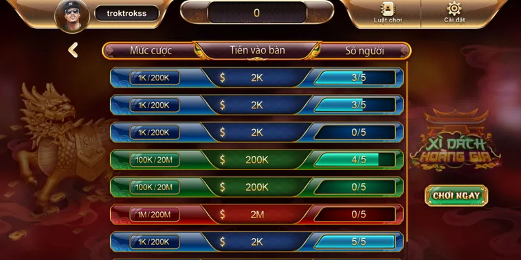 Trải Nghiệm Đỉnh Cao Xì Dách Hoàng Gia Tại Gem88 Với Tỷ Lệ Thắng Khủng