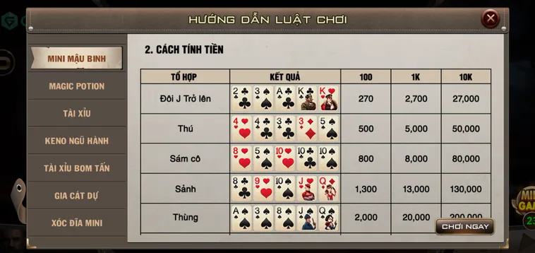 Trải Nghiệm Đỉnh Cao Mini Mậu Binh Tại Gem88 Với Lối Chơi Cực Tốc Độ
