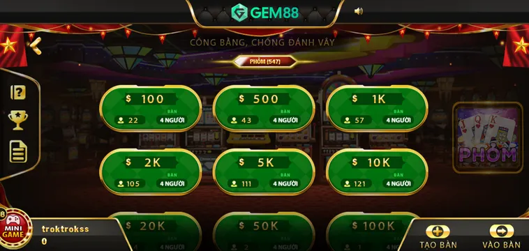 Trải Nghiệm Đỉnh Cao Phỏm Tại Gem88 Với Tỷ Lệ Thắng Khủng