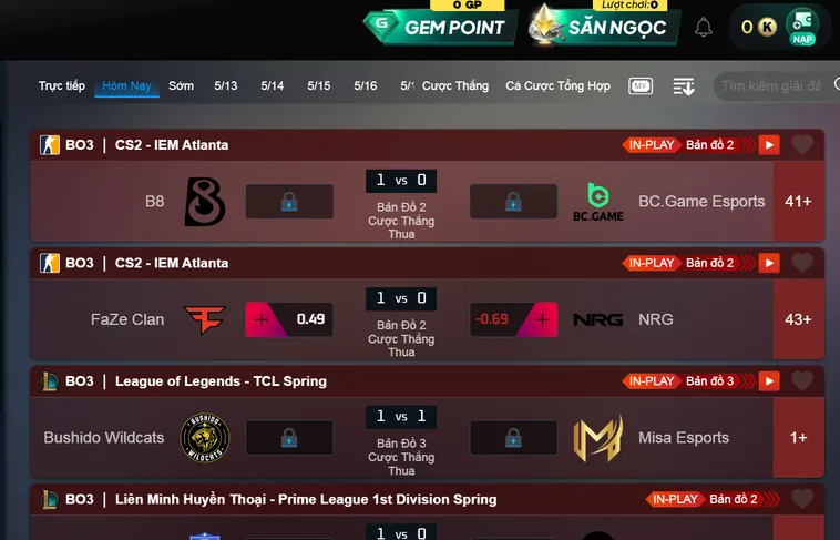Thể Thao Esports Gem88 Trải Nghiệm Cá Cược Thể Thao Điện Tử Đỉnh Cao Nhất
