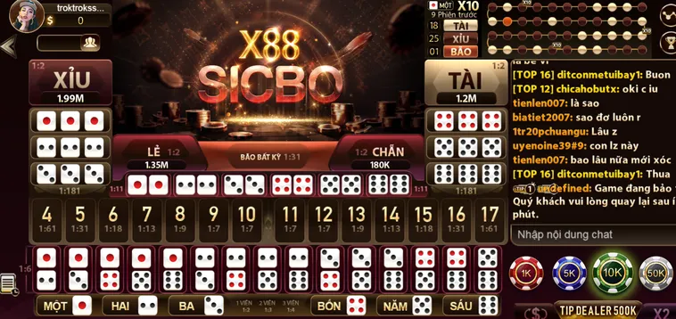 Trải Nghiệm Đỉnh Cao Sicbo X88 Tại Gem88 Với Tỷ Lệ Thắng Khủng