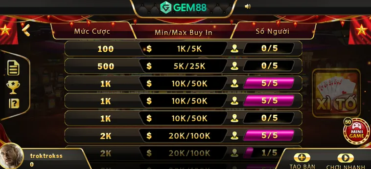 Trải Nghiệm Đỉnh Cao Xì Tố Tại Gem88 Với Công Nghệ Livestream Chân Thực Nhất